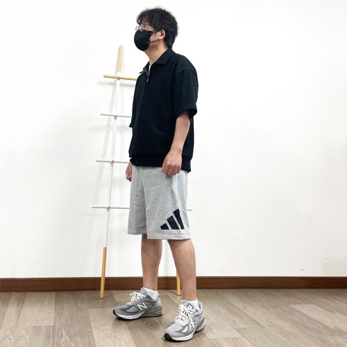 [오늘출발] 아디다스 라운드 플리스 트레이닝 와이드 버뮤다 팬츠 반바지 그레이(JE8957), M